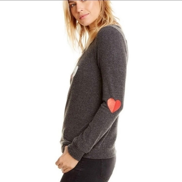 Chaser Ciao long sleeves cutout back gray top - Picture 2 of 7